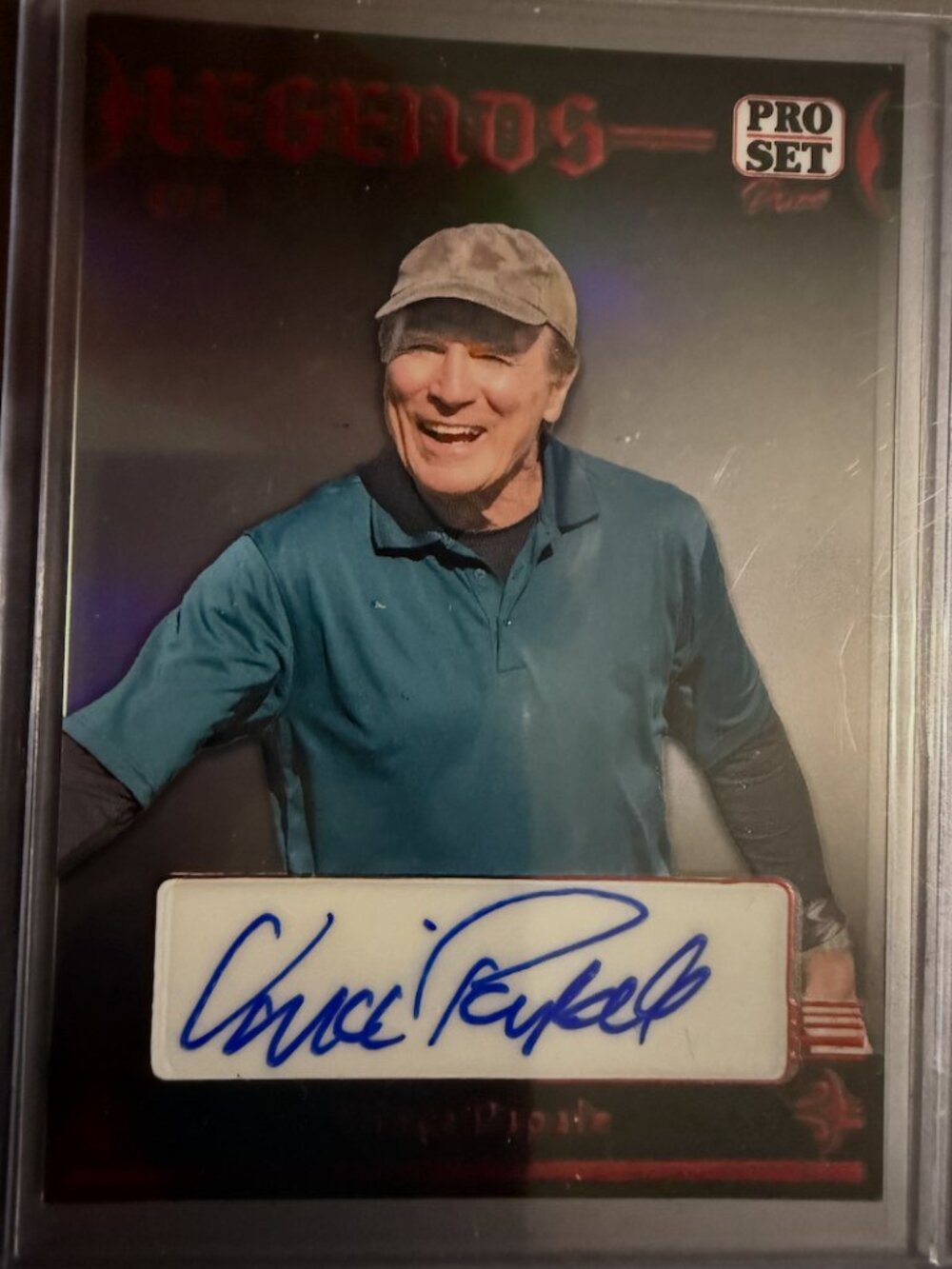 Vince Papale Auto L-VP1 | Leaf Pure Pro Set Legends Holo 4/4